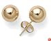 14k Yellow Gold 7mm Ball Earrings