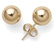 14k Yellow Gold 7mm Ball Earrings