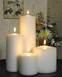 3x6 Pillar Candle (White Unscented) - 3x6-Unscented