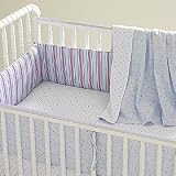 Baby Nautical Crib Bedding - Crib Set (Mariner/Mini Star) (Includes: Bumper, Fitted Sheet and Skirt)