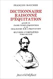 Dictionnaire raisonn� d'�quitation