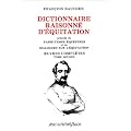 Dictionnaire raisonn� d'�quitation