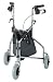 Steel 3-wheel walker with bag
