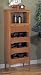 Dark Oak Wine Cabinet With Drawer