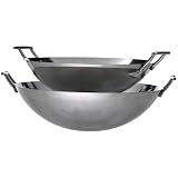 Eastman Outdoors 37203 22-inch Deep-Dish Stainless Steel Wok