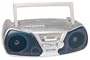 Panasonic RXD11 Silver/Blue CD Radio Cassette Boombox with Remote