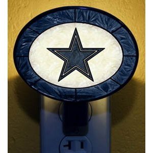 Dallas Cowboys Art Glass Night Light