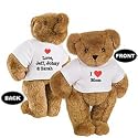 15" "I HEART Mom" Personalized T-Shirt Teddy Bear