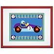 Vroom Red Framed Print by Olive Kids (CAR #3)