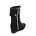 DBDK ESTRELLA-1 Women's Foldable Side Zipper Hidden Wedge Mid Calf Boots