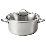 Click here to buy Calphalon Contemporary Stainless 6-1/2-Quart Soup Pot with Glass Lid by Calphalon.