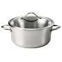 Calphalon Contemporary Stainless 6-1/2-Quart Soup Pot with Glass Lid