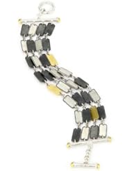 GURHAN "Contour" Soft Dark and Sterling White Silver Bracelet