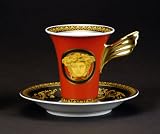 Versace by Rosenthal Medusa Red A.D. Cup & Saucer