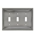 Beaded Triple Switch Wall Plate- Set of 2