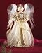 GOLD ANGEL TREE TOPPER CHRISTMAS PARTY DECORATIONS XMAS