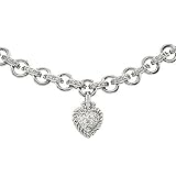 Designer inspired sterling silver heart necklace