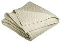 DKNY Picked Contrast Stitch Quilts, Celedon/Melon