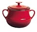 Le Creuset Stoneware Bean Pot, Cerise, Large 4 Litre