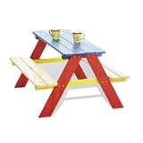 Pinolino 201616 - Kindersitzgruppe Nicki f�r 4 bunt, 2 B�nke mit 1 Tischvon "Pinolino"