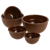 MarioBatali5-PieceMeasuringPrepBowlSet,Espresso