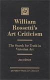 William Rossetti's Art Criticism