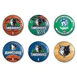 Minnesota Timberwolves 6 Button Set