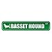  BASSET HOUND ST  STREET SIGN DOG