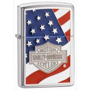 Zippo Brushed Chrome, HD Americana Emblem