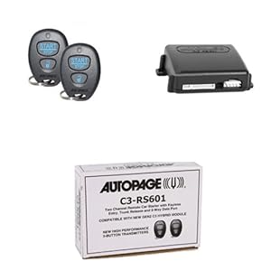 Auto Page C3-RS601 AutoPage Remote Car Starter with Keyless Entry Trunk Release and 2-Way Data Port