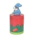 Wood Rabbit Box-Round - Rabbit Colorful Tails - Wooden Round Box -Fair Trade Gifts