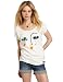 Maison Scotch Women's French Theme T-Shirt, White Print, 1