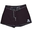 Ladies Hemp Surf Ladies Swim Trunks - Black