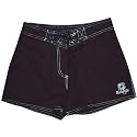 Ladies Hemp Surf Ladies Swim Trunks - Black