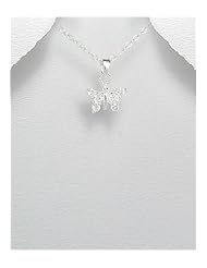 Butterfly CZ Pendant Necklace In 92.5 Sterling Silver