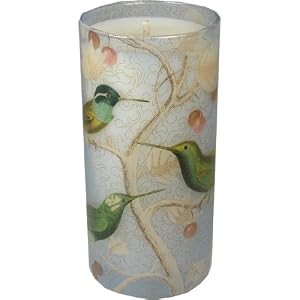 Hummingbird Candle with Crystal Fringe Studio