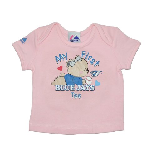 Infant / Baby MLB Toronto Blue Jays My First Tee T-Shirt - Pink (Size: 12)