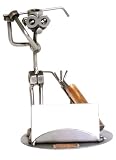 Pen and Business Card Holder Driving Steel sculpture