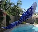 Large Blue Koi (fish) Windsock, 120 inches #KN009