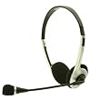 Easy Touch Computer Headphone Microphone, PC Stereo Headset (Silver) ET-278, for Notebook, Computer, Game, Internet Chat, Conference, Skype Web phone, MP3; Features: Noise Suppression, Mini Jack Port, Volume Regulation Control, by EasyTouch