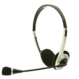 Easy Touch Computer Headphone Microphone, PC Stereo Headset (Silver) ET-278, for Notebook, Computer, Game, Internet Chat, Conference, Skype Web phone, MP3; Features: Noise Suppression, Mini Jack Port, Volume Regulation Control, by EasyTouch