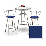 IMAGE OF Chrome Bar Table & 2 Chrome 29