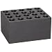 Talboys 949110 Anodized Aluminum Microcentrifuge Tube Single Heat Block, 20 Well, 11.1mm Well Diameter, 3.75" Length x 3" Width x 2" Height, For 1.5mL Tubes