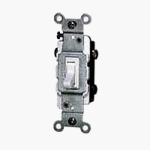 Leviton 226-01453-02W 15 Amp 3 Way Quiet Switch with Ground, White
