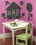 House and Trees Wallies Peel and Stick Chalkboard Panels