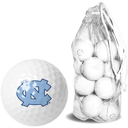 North Carolina Tar Heels Unc Ncaa Clear Pack 15 Golf Balls