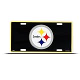 Steelers Pittsburgh Metal Nfl Sport License Plate Wall Sign Tag