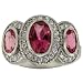 Antique Diamond and Pink Tourmaline Ring