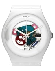 Watch: Swatch White Lacquered Ladies Watch SUOW100 - Swatch