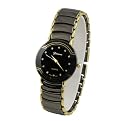 Geneva Platinum Men's Black Steel Watch